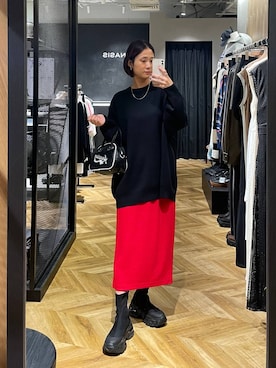「アイテム（ブーツ）」を使った、osumisanさん（レディース・164cm・30代）の秋コーディネート