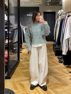 「アイテム（スウェットパンツ）」を使った、osumisanさん（レディース・164cm・30代）の冬コーディネート