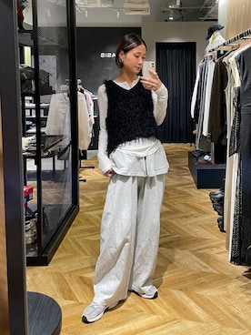 「アイテム（スウェットパンツ）」を使った、osumisanさん（レディース・164cm・30代）の夏コーディネート