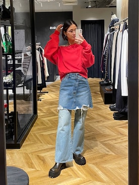 「アイテム（スウェット）」を使った、osumisanさん（レディース・164cm・30代）の秋コーディネート
