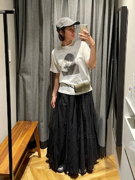 「アイテム（ポーチ）」を使った、osumisanさん（レディース・164cm）の春コーディネート