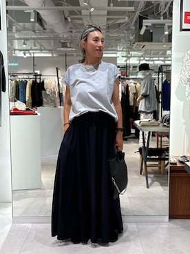 「NOEYEDIA（ノーアイディア）の(noeyedia)NE-459（サングラス、ベージュ系）」を使った、jinko_roseさん（レディース・165cm）の夏コーディネート