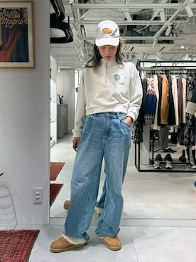 「ROSE BUD（ローズバッド）のアイテム（パンツ）」を使った、jinko_roseさん（レディース・165cm）の冬コーディネート