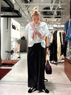 「Champion（チャンピオン）のアイテム（トップス）」を使った、jinko_roseさん（レディース・165cm）の春コーディネート