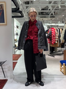 「ROSE BUD（ローズバッド）のアイテム（パンツ）」を使った、jinko_roseさん（レディース・165cm）の冬コーディネート