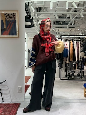 「アイテム（スウェットパンツ）」を使った、jinko_roseさん（レディース・165cm・30代）の冬コーディネート