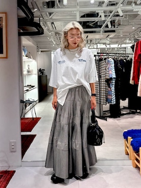 「AIM（エイム）のアイテム」を使った、jinko_roseさん（レディース・165cm）の夏コーディネート