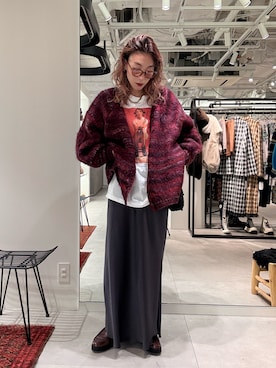 「スカートコーデ」｜「アイテム（ローファー）」を使った、jinko_roseさん（レディース・165cm）の秋コーディネート