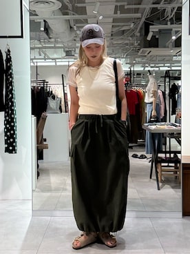 「ROSE BUD（ローズバッド）のアイテム」を使った、jinko_roseさん（レディース・165cm）の夏コーディネート