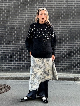 「アイテム（トップス）」を使った、jinko_roseさん（レディース・165cm・30代）の冬コーディネート