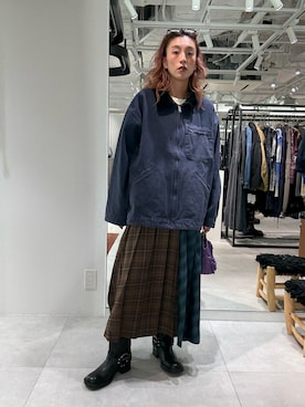 「アイテム（ブルゾン）」を使った、jinko_roseさん（レディース・165cm・30代）の秋コーディネート