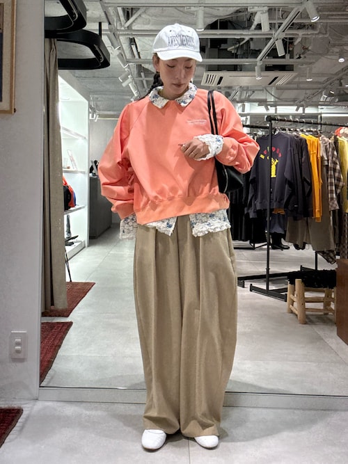 ROSE BUD SATIN SLEEVE CUTSAW ローズバッド トップス ROSE BUD（ローズバッド） tシャツ (Michael Jackson)SCREAM L/S TEE
