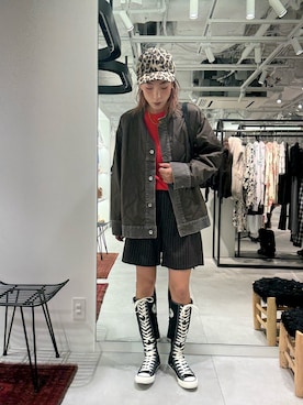 「アイテム（その他アウター）」を使った、jinko_roseさん（レディース・165cm・30代）の秋コーディネート