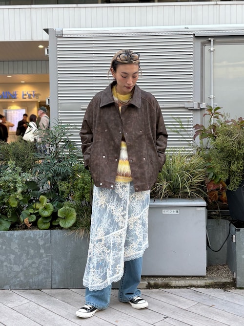 セール】(CREOLME)EMBROIDERY SHEER SKIRT（スカート）｜ROSE BUD