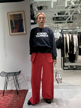 「アイテム（ローファー）」を使った、jinko_roseさん（レディース・165cm・30代）の秋コーディネート