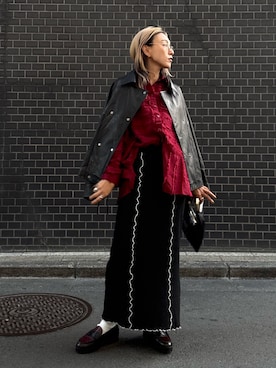 「アイテム（その他アウター）」を使った、jinko_roseさん（レディース・165cm）の冬コーディネート