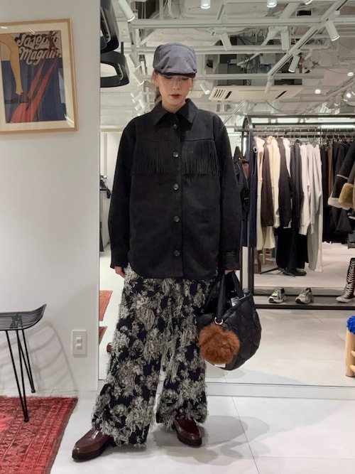 セール】(mag.by c)FAKE SUEDE FRINGE JAKET（その他アウター）｜ROSE
