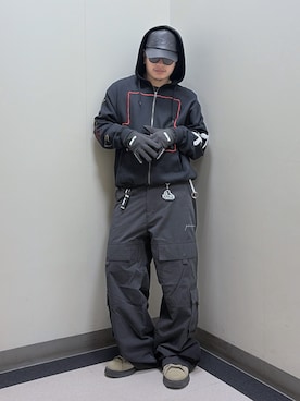 「XLARGE（エクストララージ）のアイテム」を使った、kanatoさん（メンズ・174cm）の冬コーディネート