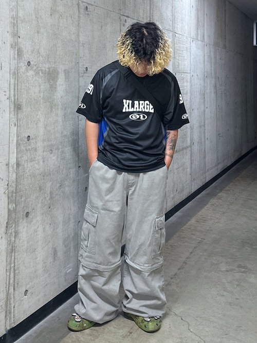 シャツ XLARGE FOOTBALL SHIRT XLarge Football Shirt in Black | FallenFront | Afterpay