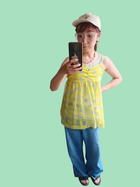 「アイテム（タンクトップ）」を使った、kichita1230さん（レディース・150cm）の夏コーディネート