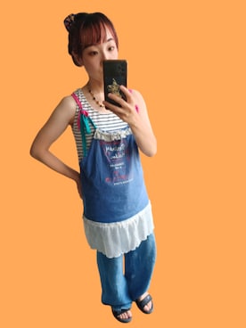 「w closet（ダブルクローゼット）のアイテム」を使った、kichita1230さん（レディース・150cm）の夏コーディネート