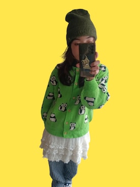 「アイテム（ニットキャップ/ビーニー）」を使った、kichita1230さん（レディース・150cm）の秋コーディネート