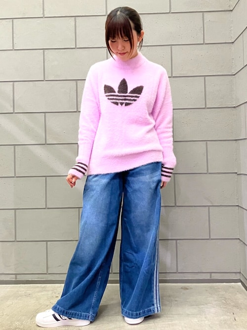 カラーデニムパンツ アディカラー デニム Adilenium パンツ DENIM WIDE PANT