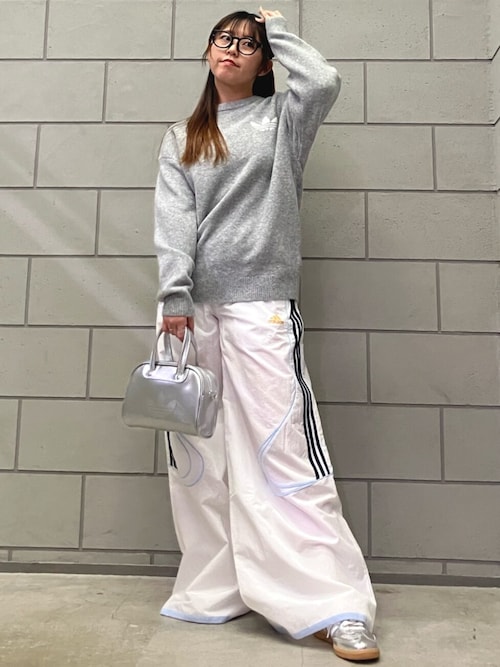 新品M⭐️adidas アスレチック デプト ニットセーター オフホワイト adidas Originals アスレチック デプト ニットセーター / トレーナー