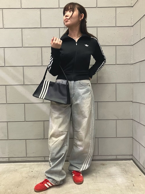 Adilenium シーズン 3 バナナフィット ウォッシュドデニムパンツ