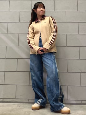 「アイテム（ナイロンジャケット）」を使った、N.Kさん（レディース・156cm）の秋コーディネート