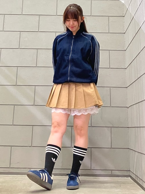 レース トリム スリーストライプス ショーツ ショートパンツ / アディダスオリジナルス adidas Originals