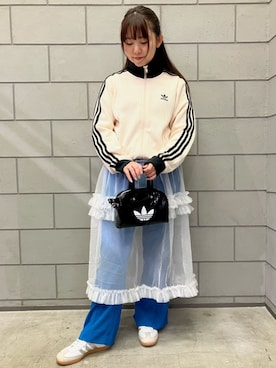 「アイテム（ジャージ）」を使った、N.Kさん（レディース・156cm）の秋コーディネート