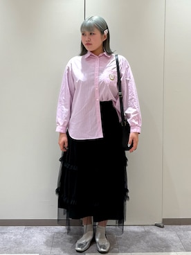 「ワッペン」｜nanaさん（レディース・157cm）の春コーディネート