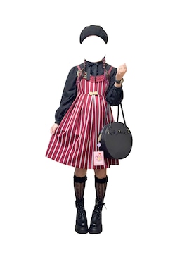 Emily Temple cuteのジャンパースカートを使った人気ファッション