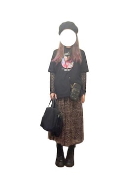 「Honeys（ハニーズ）のアイテム」を使った、ミナっちさん（レディース・154cm）の秋コーディネート