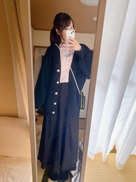 「GRL（グレイル）のアイテム（トップス、ピンク系）」を使った、milky12032さん（レディース・165cm）の春コーディネート