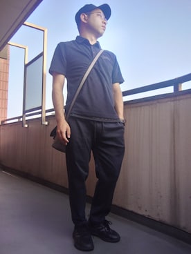 「Blue Standard （ブルースタンダード）のアイテム」を使った、みやはら(37)さん（メンズ・162cm）の夏コーディネート