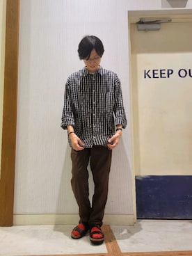 「チャオパニックティピー」｜1stripe2kuroさん（メンズ・169cm）の秋コーディネート