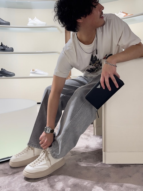 エンポリオ アルマーニ】イーグルロゴ チェーンブレスレット