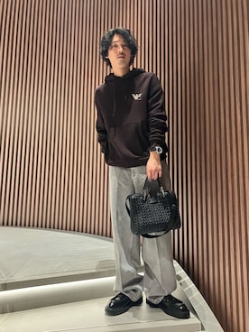 「低身長男子」｜「アイテム（トップス）」を使った、KENTOさん（メンズ・169cm）の秋コーディネート