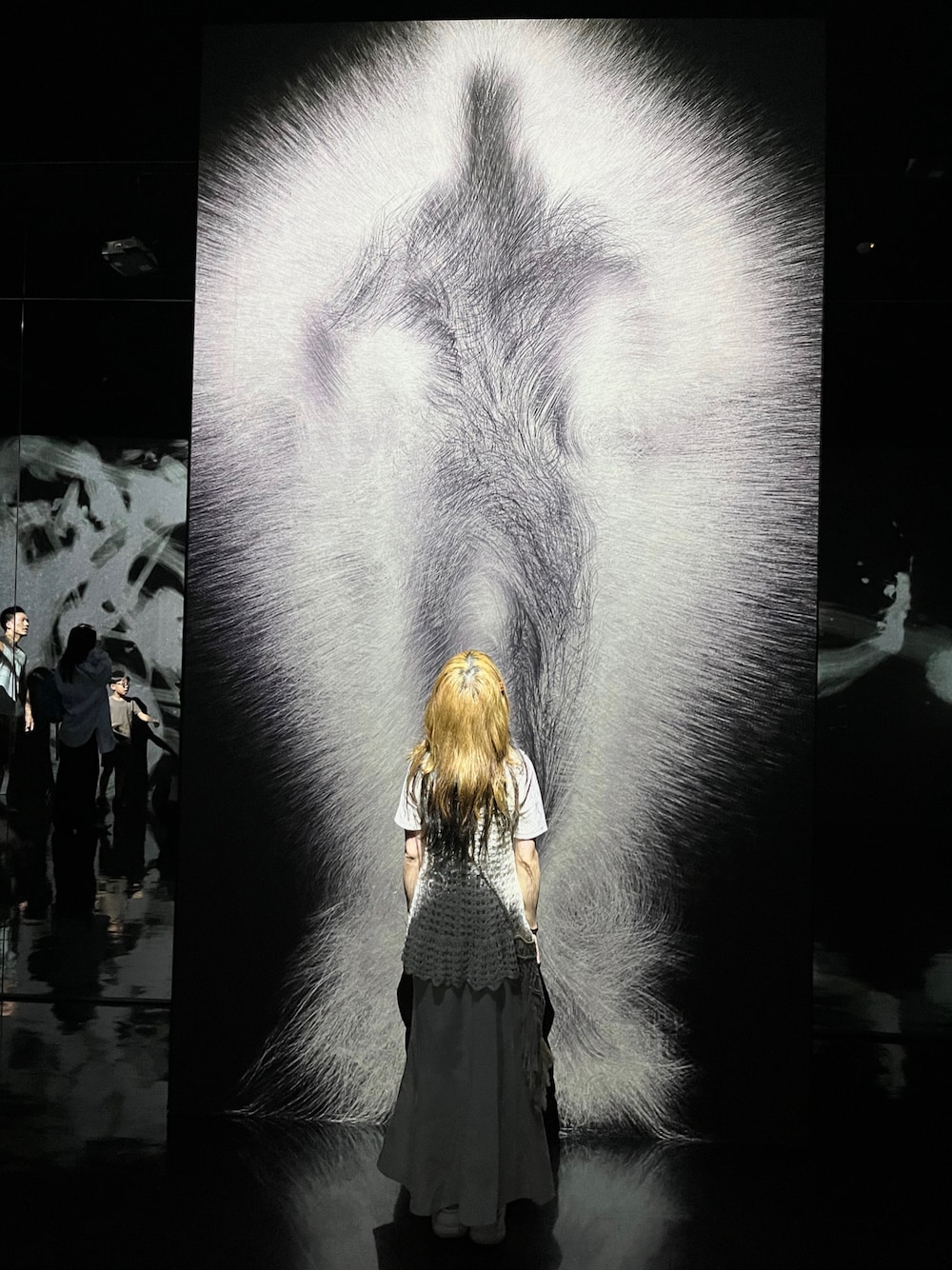 「美術館、美術館コーデ」｜「Samansa Mos2 blueのマーメイドスカート（スカート、ホワイト系）」を使った、ぱぴぷさん（レディース・152cm）の夏コーディネートの1枚目の写真