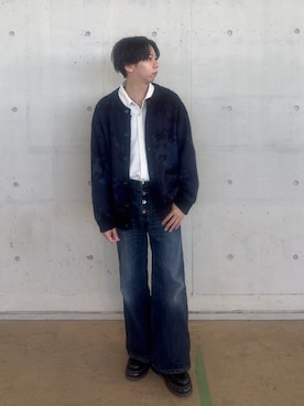 「アイテム（カーディガン/ボレロ）」を使った、とむさん（メンズ・165cm）の秋コーディネート