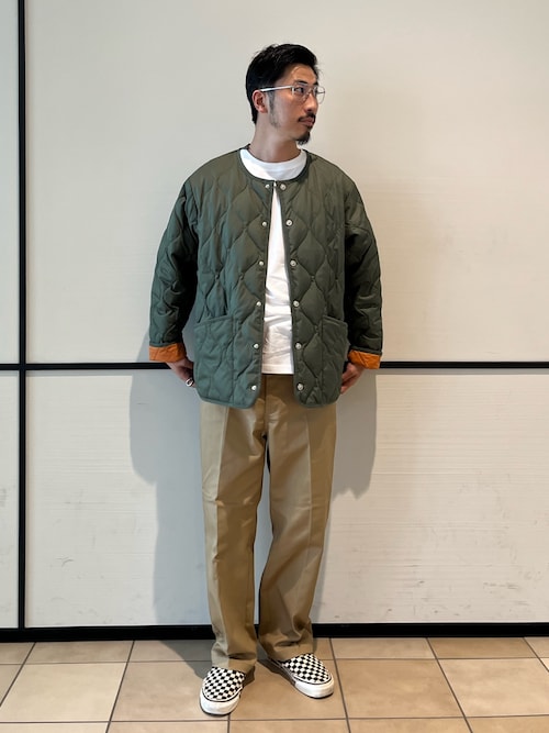 ノーカラーミリタリーブルゾン 限定展開】【TAION/タイオン】GLOSTER別注 ミリタリーライナー