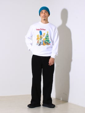 「アイテム（ニットキャップ/ビーニー）」を使った、OKAさん（メンズ・175cm）の夏コーディネート
