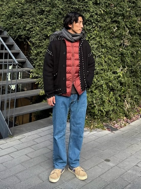 「冬コーデ」｜OKAさん（メンズ・175cm）の冬コーディネート