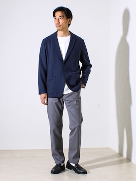 「LACOSTE（ラコステ）のアイテム」を使った、OKAさん（メンズ・175cm）の秋コーディネート