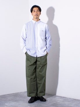 「KLEMAN（クレマン）のアイテム」を使った、OKAさん（メンズ・175cm）の秋コーディネート