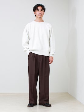 「GLOSTER（グロスター）のアイテム」を使った、OKAさん（メンズ・175cm）の秋コーディネート