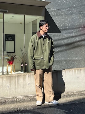 「GEVACO」｜「アイテム（ブルゾン）」を使った、OKAさん（メンズ・175cm）の秋コーディネート