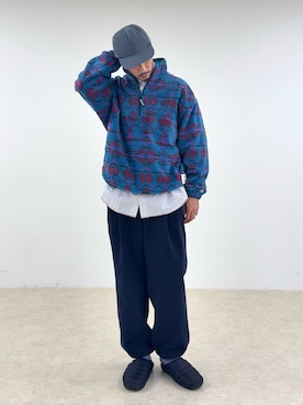 「アイテム（サンダル）」を使った、OKAさん（メンズ・175cm）の秋コーディネート